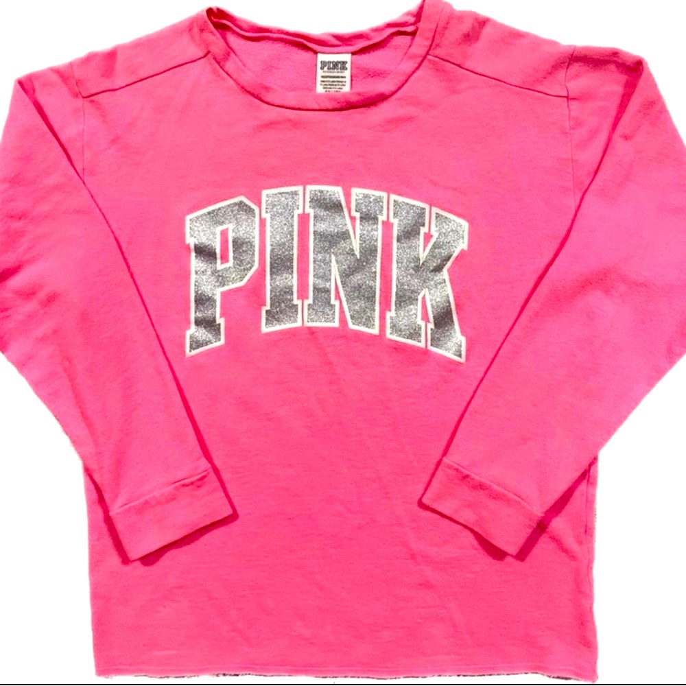 ✨Victoria Secret Pink Glitter Bling Sweatshirt✨
